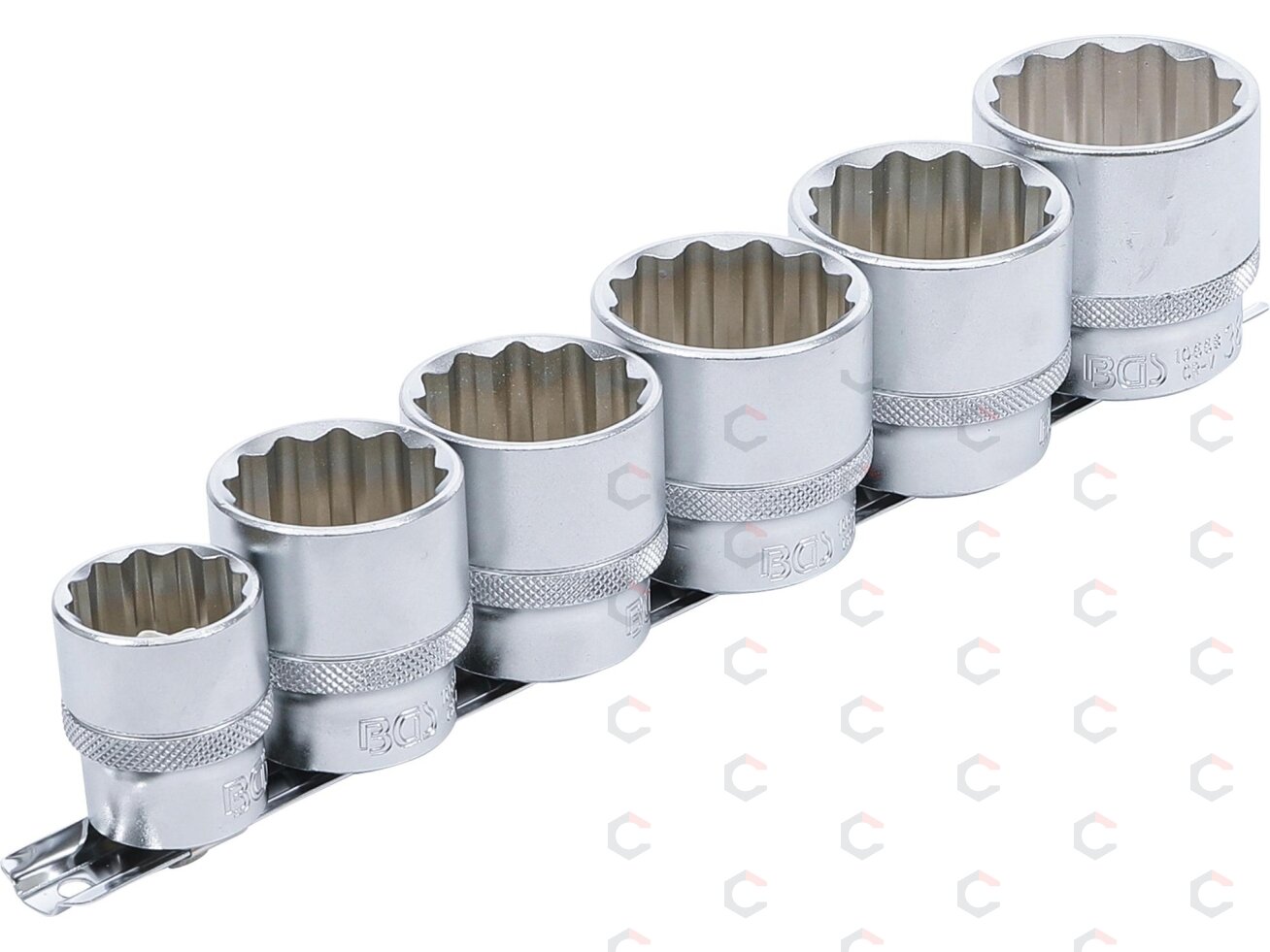 Galvučių rinkinys 12 kampų | 12,5 mm (1/2") | 24 - 38 mm | 6 vnt. (70102) Galvučių rinkinys 12 kampų | 12,5 mm (1/2") | 24 - 38 mm | 6 vnt. (70102)