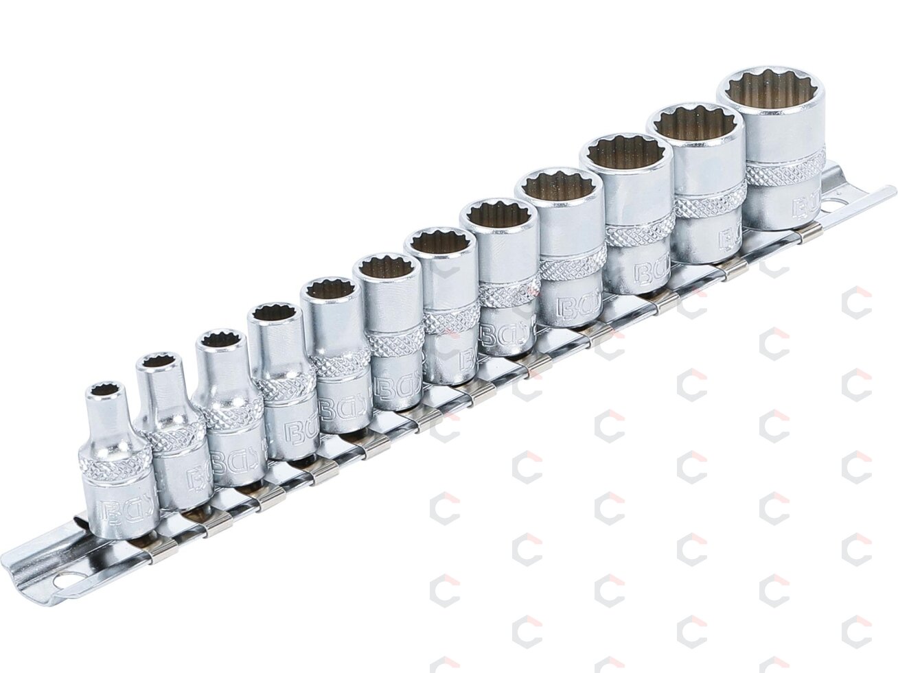 Galvučių rinkinys, 12-kampų | 6.3 mm (1/4") | coliniai dydžiai | 11 vnt. (2755) Galvučių rinkinys, 12-kampų | 6.3 mm (1/4") | coliniai dydžiai | 11 vnt. (2755)