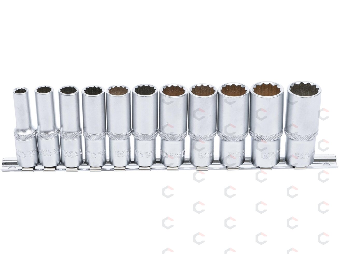Galvučių rinkinys, 12 kampų, ilgos | 10 mm (3/8") | 8 - 19 mm | 11 vnt. (5252) 1 Galvučių rinkinys, 12 kampų, ilgos | 10 mm (3/8") | 8 - 19 mm | 11 vnt. (5252) 1