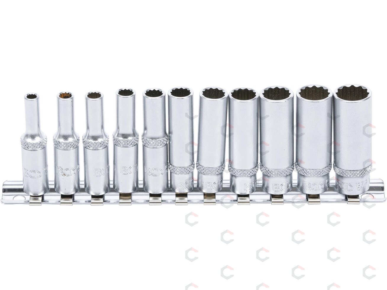 Galvučių rinkinys, 12 kampų, ilgos | 6.3 mm (1/4") | 11 vnt. (5251) 1