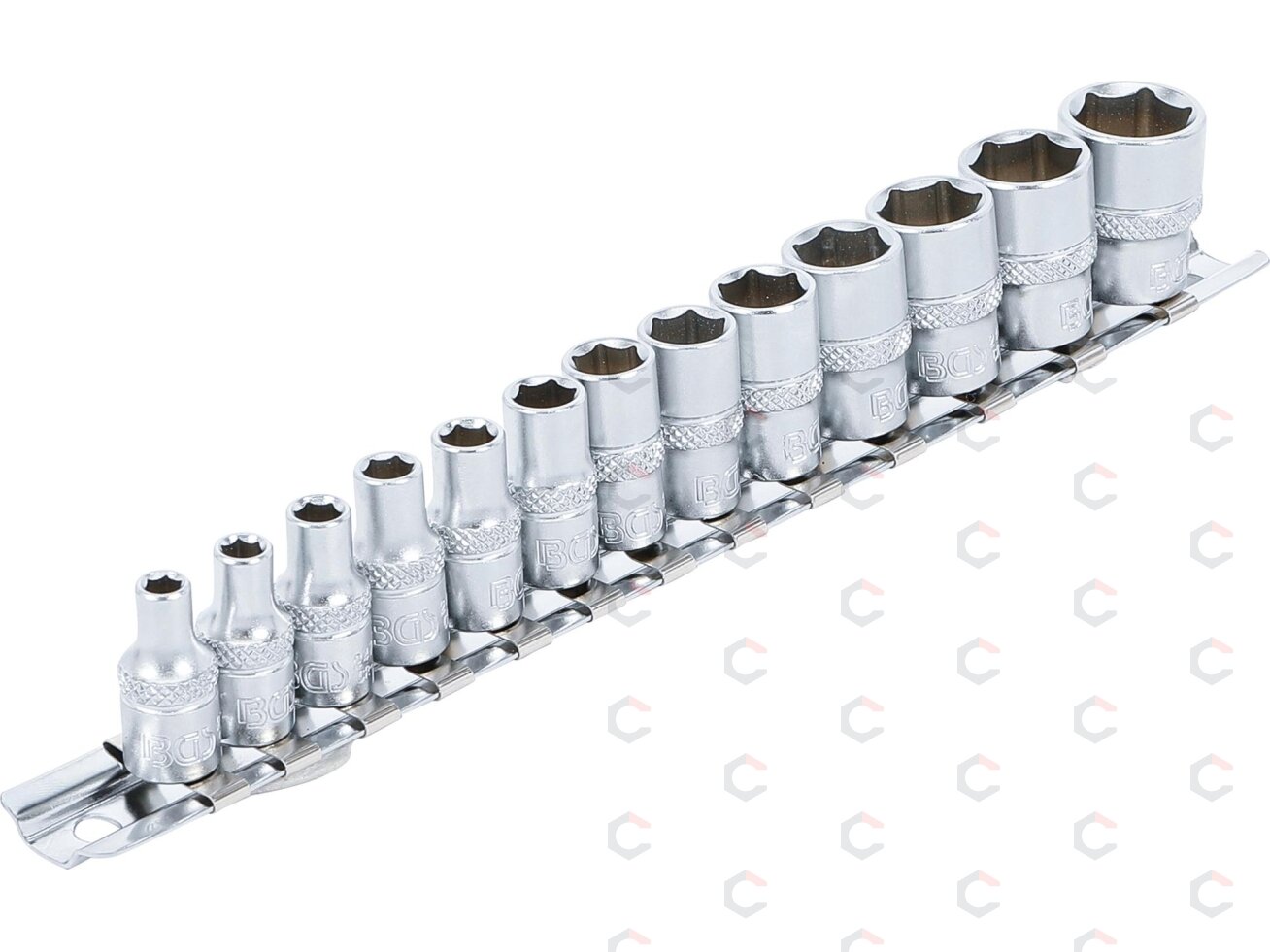 Galvučių rinkinys, 6-kampės | 6.3 mm (1/4") | 4 - 14 mm | 13 vnt. (9102) Galvučių rinkinys, 6-kampės | 6.3 mm (1/4") | 4 - 14 mm | 13 vnt. (9102)