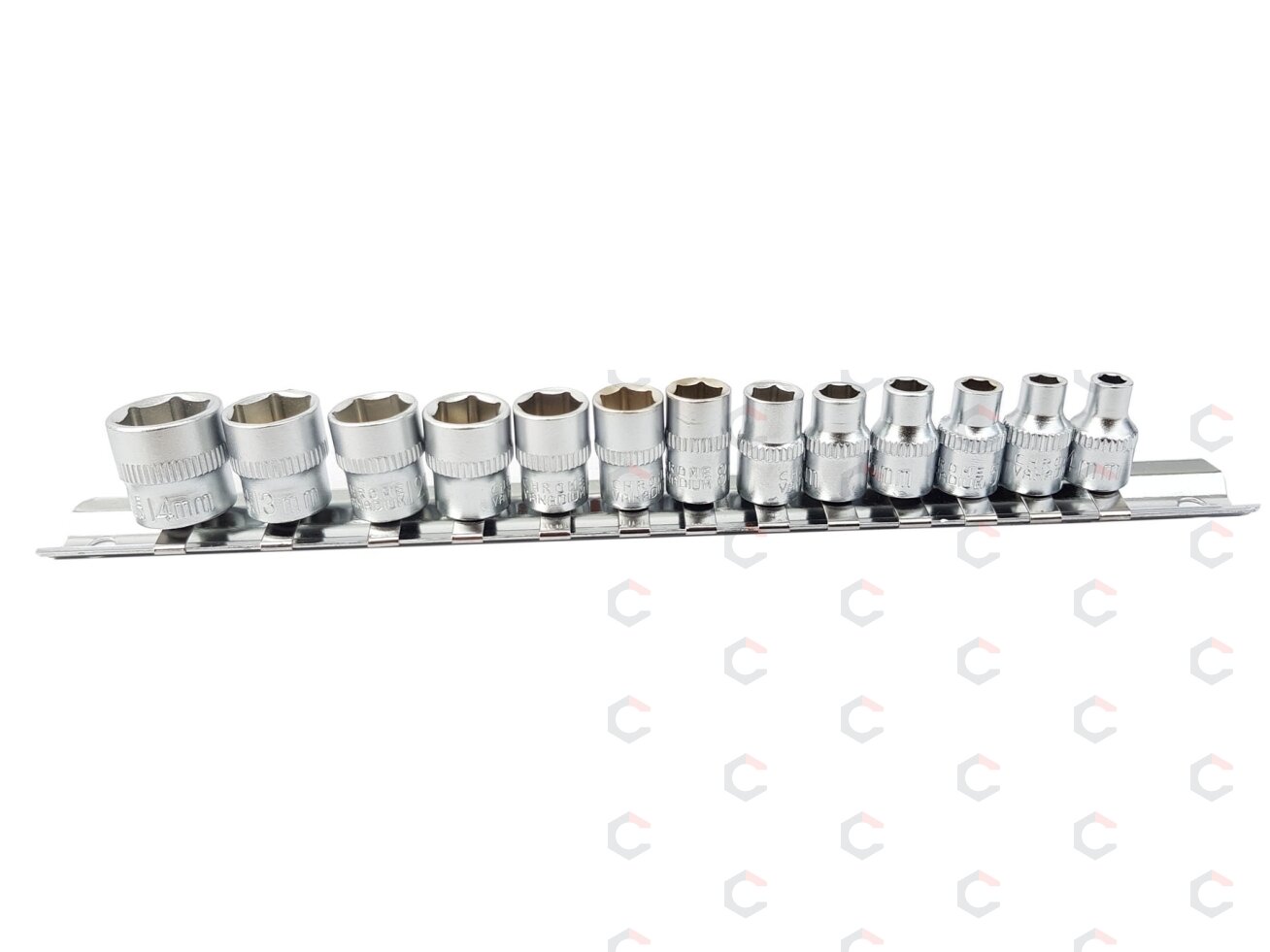 Galvučių rinkinys, 6-kampės | 6.3 mm (1/4") | 4 - 14 mm | 13 vnt. (KR144014)