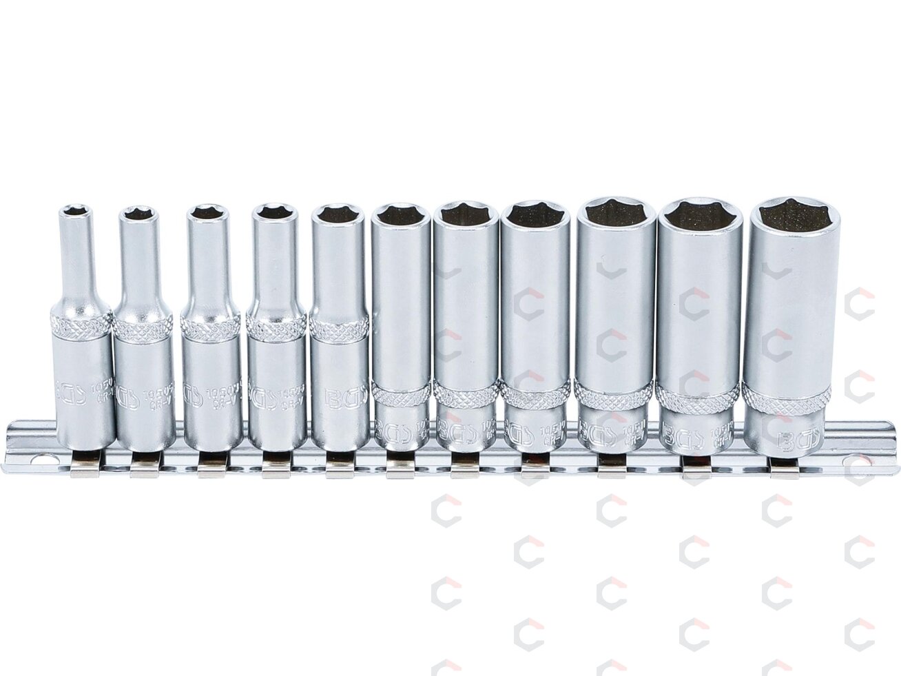 Galvučių rinkinys, 6-kampės, ilgos | 6.3 mm (1/4") | 4 - 13 mm | 13 vnt. (2221) 1 Galvučių rinkinys, 6-kampės, ilgos | 6.3 mm (1/4") | 4 - 13 mm | 13 vnt. (2221) 1