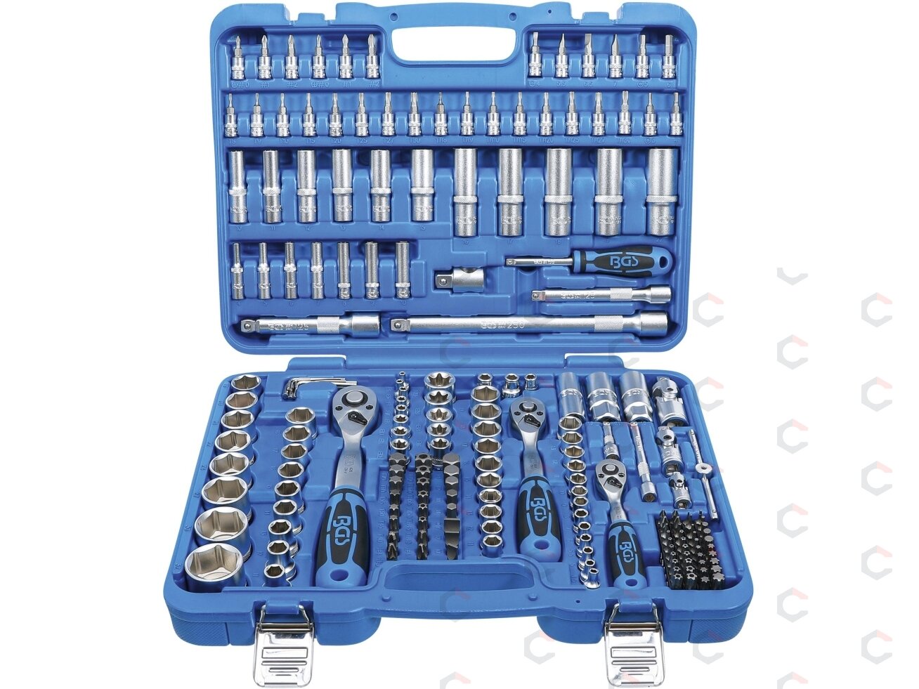 Galvučių ir antgalių rinkinys Pro Torque | 6,3 mm (1/4") / 10 mm (3/8") / 12,5 mm (1/2") | 192 vnt. (2243) Galvučių ir antgalių rinkinys Pro Torque | 6,3 mm (1/4") / 10 mm (3/8") / 12,5 mm (1/2") | 192 vnt. (2243)