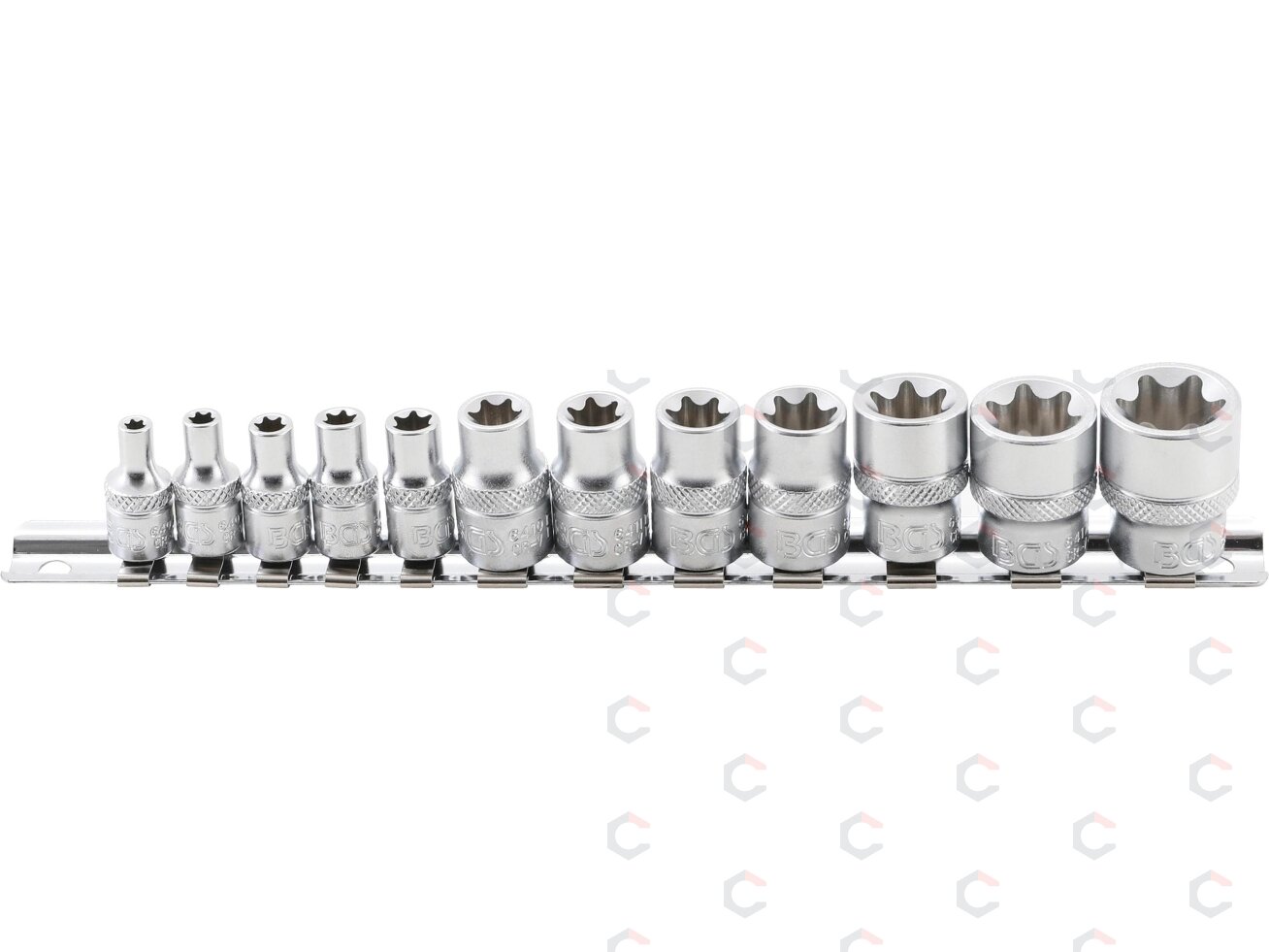 Galvučių rinkinys E-Tipas | 6.3 mm (1/4") / 10 mm (3/8") | 12 vnt. (2038)