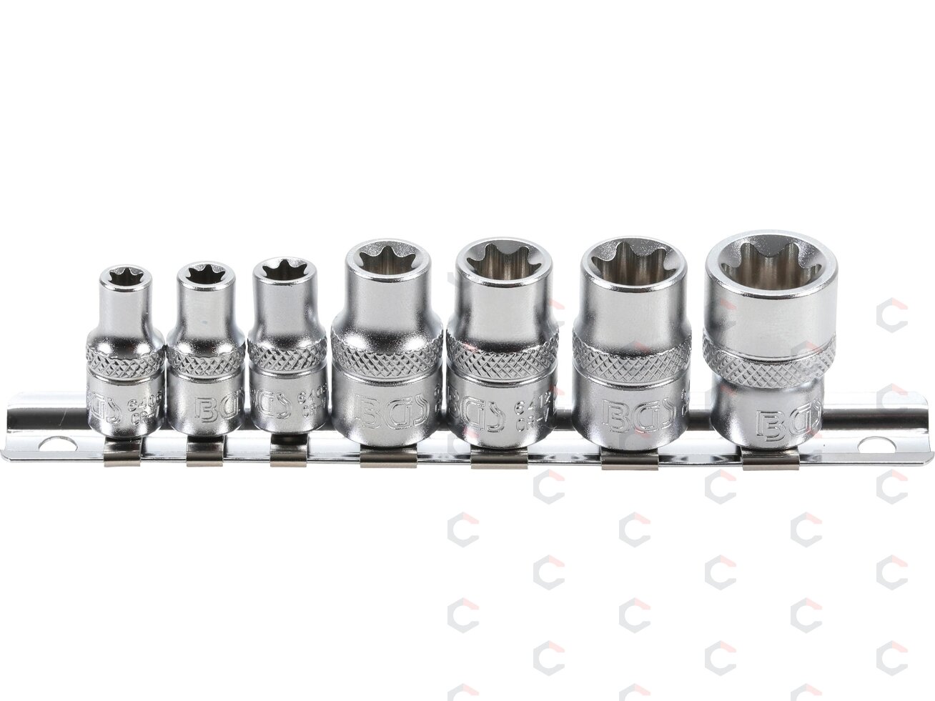 Galvučių rinkinys E-Tipas | 6.3 mm (1/4") / 10 mm (3/8") | E6 - E16 | 7 vnt. (2027) Galvučių rinkinys E-Tipas | 6.3 mm (1/4") / 10 mm (3/8") | E6 - E16 | 7 vnt. (2027)