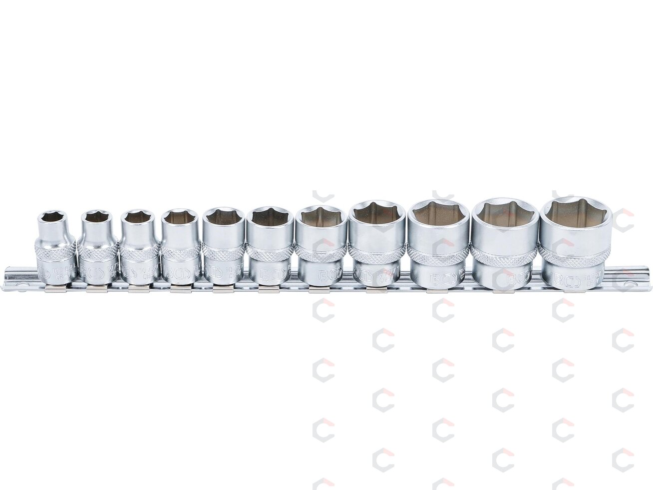 Galvučių rinkinys, šešiakampės | 10 mm (3/8") | 5/16" - 7/8 "| 11 vnt. (9110) 1 Galvučių rinkinys, šešiakampės | 10 mm (3/8") | 5/16" - 7/8 "| 11 vnt. (9110) 1