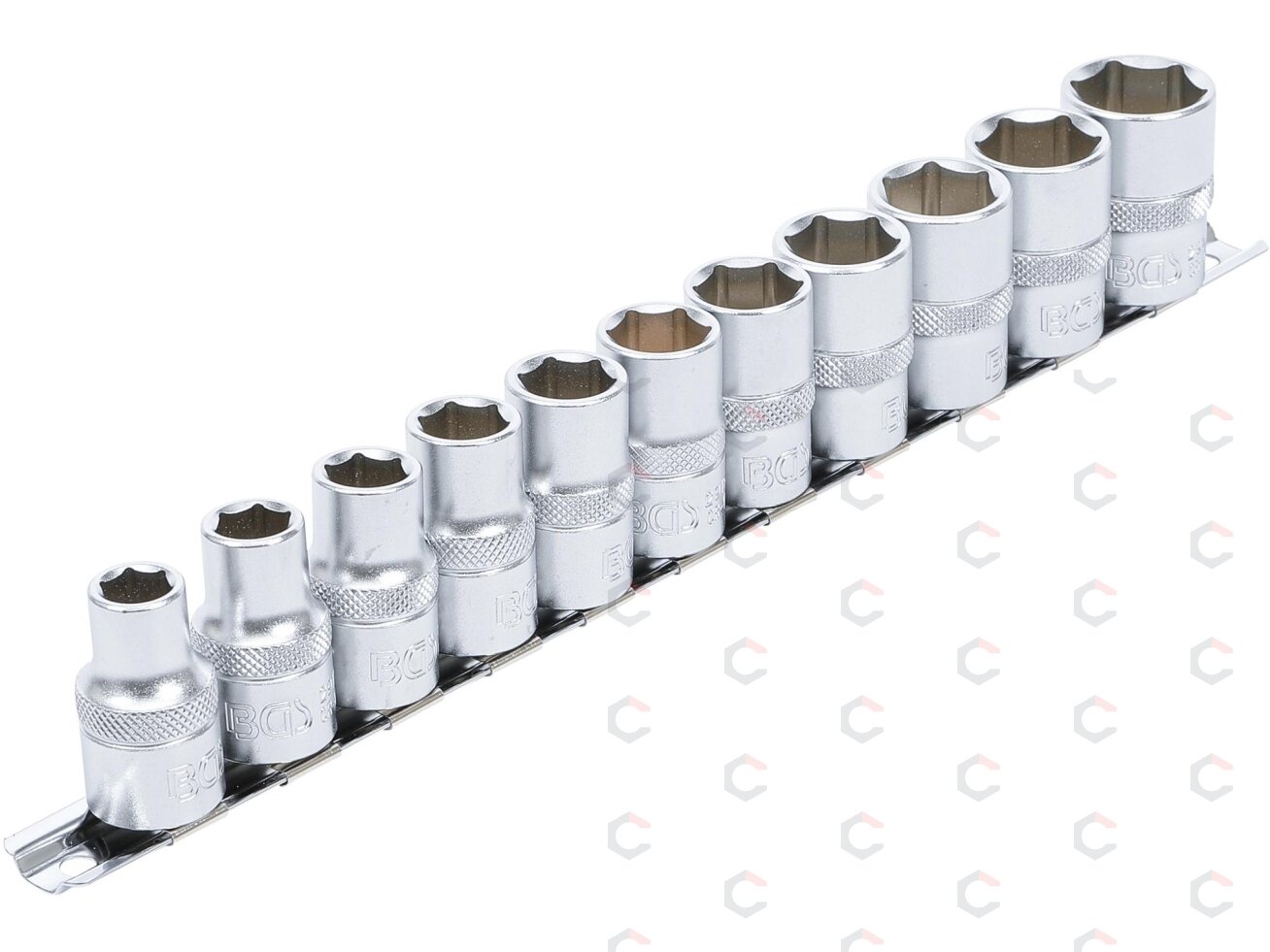 Galvučių rinkinys, šešiakampės | 12,5 mm (1/2") | 10 - 21 mm | 11 vnt. (9106)
