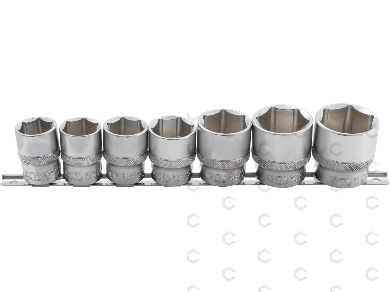Galvučių rinkinys, šešiakampės | 12,5 mm (1/2") | 20 - 32 mm | 7 vnt. (9108) Galvučių rinkinys, šešiakampės | 12,5 mm (1/2") | 20 - 32 mm | 7 vnt. (9108)