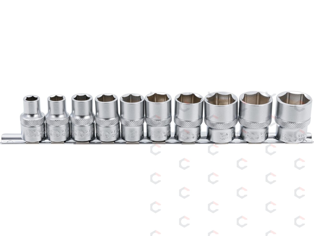 Galvučių rinkinys, šešiakampės | 12,5 mm (1/2") | coliniai dydžiai | 10 vnt. (9113) Galvučių rinkinys, šešiakampės | 12,5 mm (1/2") | coliniai dydžiai | 10 vnt. (9113)