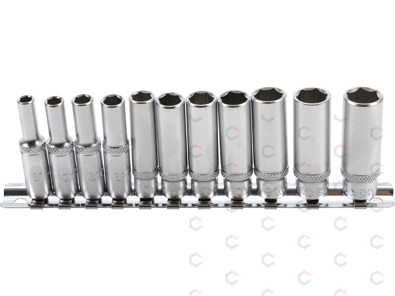 Galvučių rinkinys, šešiakampės, ilgos | 6.3 mm (1/4") | Coliniai dydžiai | 11 vnt. (2429) Galvučių rinkinys, šešiakampės, ilgos | 6.3 mm (1/4") | Coliniai dydžiai | 11 vnt. (2429)