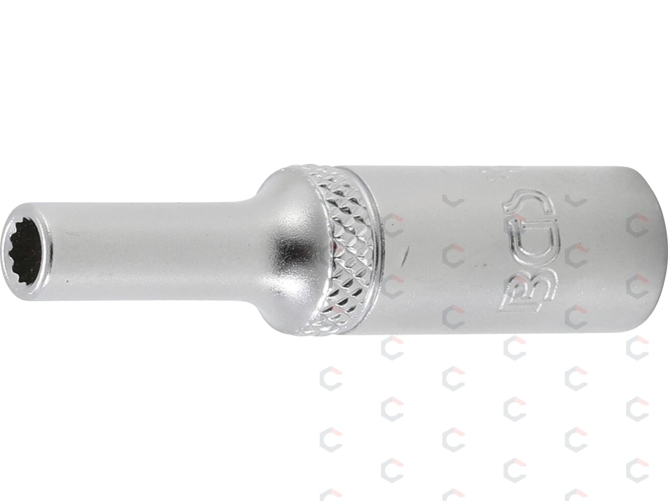 Galvutė ilga 12-kampė | 6,3 mm (1/4") | 4 mm (10702) Galvutė ilga 12-kampė | 6,3 mm (1/4") | 4 mm (10702)