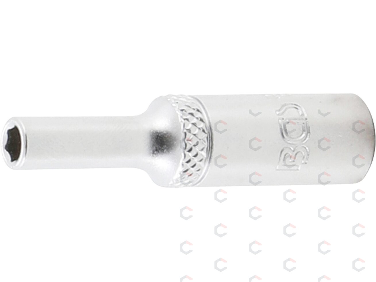 Galvutė ilga šešiakampė | 6,3 mm (1/4") | 4 mm (10504) Galvutė ilga šešiakampė | 6,3 mm (1/4") | 4 mm (10504)