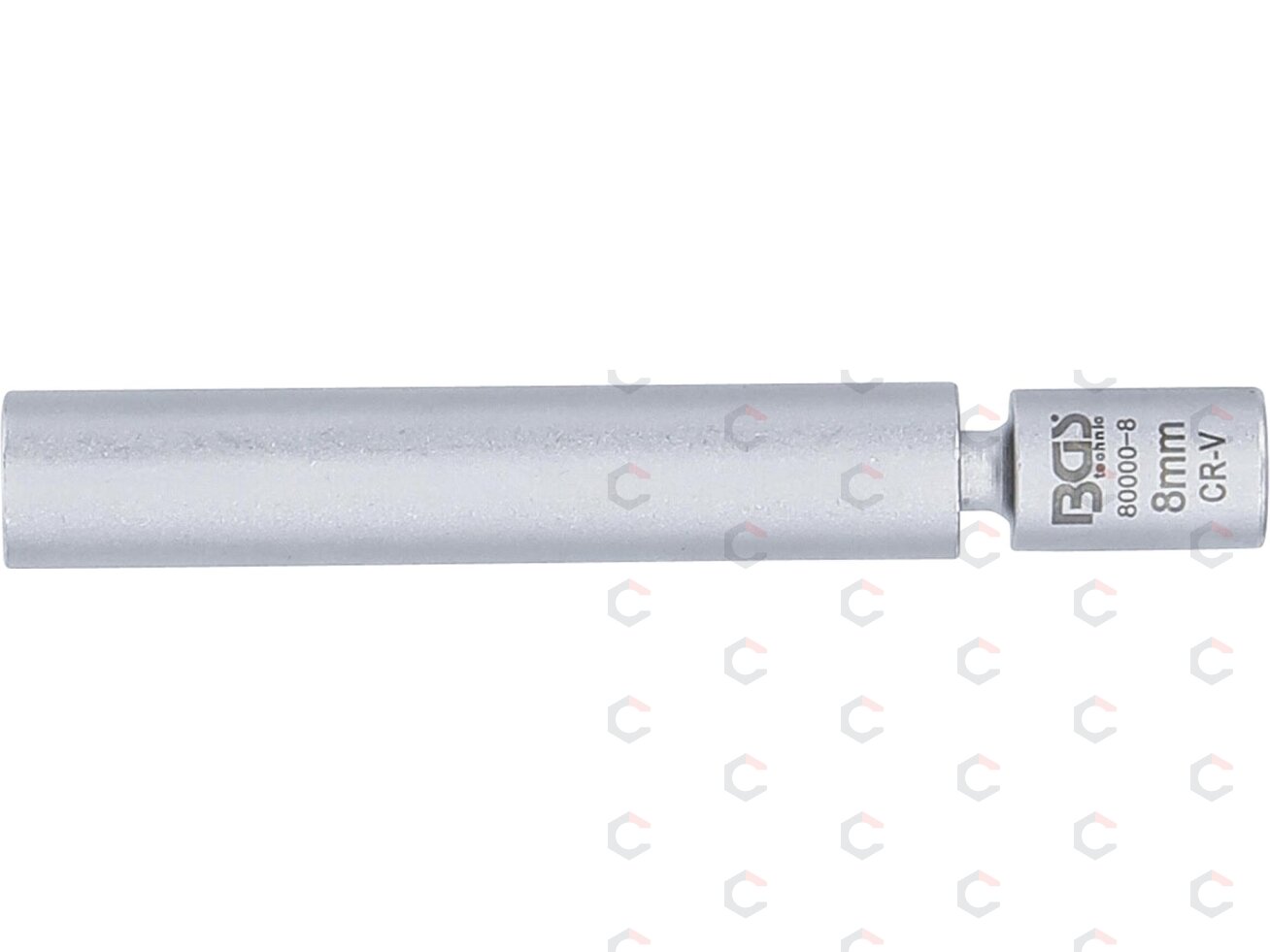 Galvutė kaitinimo ir uždegimo žvakėms | šarnyrinė | 6.3 mm (1/4") | 8 mm (80000-8) 2 Galvutė kaitinimo ir uždegimo žvakėms | šarnyrinė | 6.3 mm (1/4") | 8 mm (80000-8) 2
