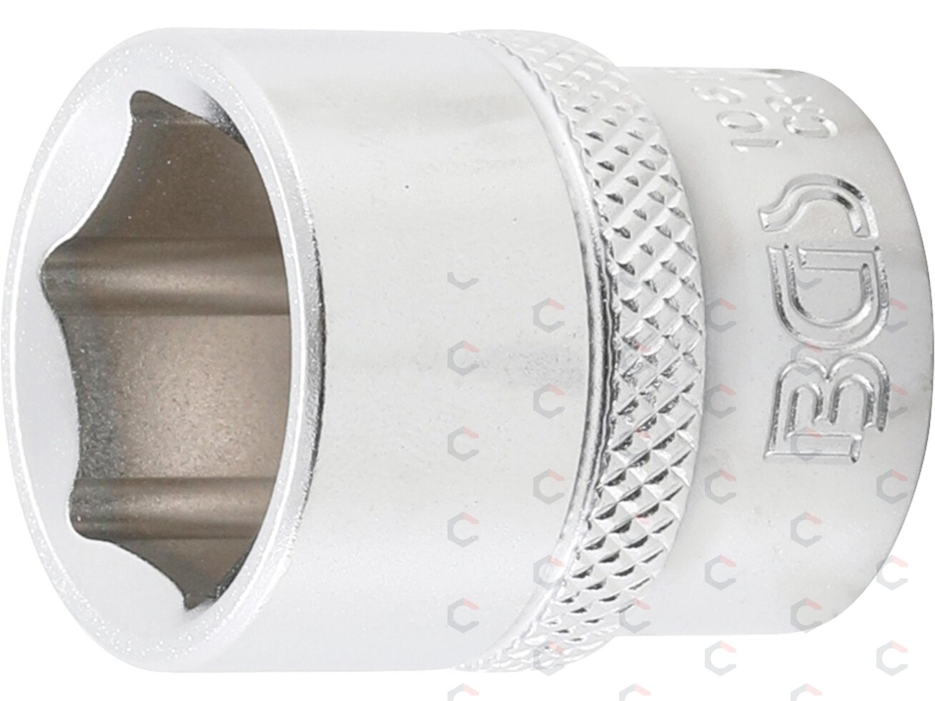 Galvutė šešiakampė | 10 mm (3/8") | 18 mm (10618) Galvutė šešiakampė | 10 mm (3/8") | 18 mm (10618)