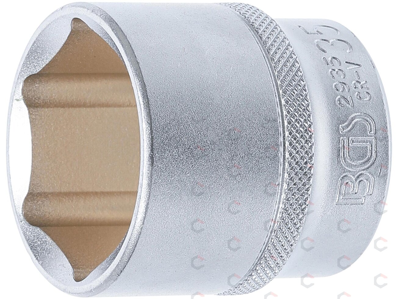 Galvutė šešiakampė | 12.5 mm (1/2") | 35 mm (2935) Galvutė šešiakampė | 12.5 mm (1/2") | 35 mm (2935)