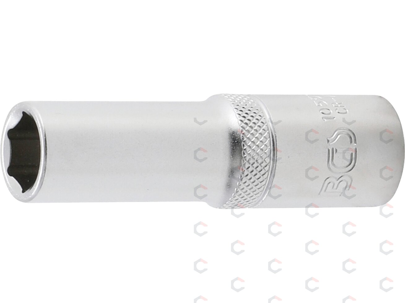 Galvutė šešiakampė ilga | 12,5 mm (1/2") | 13 mm (10553) Galvutė šešiakampė ilga | 12,5 mm (1/2") | 13 mm (10553)