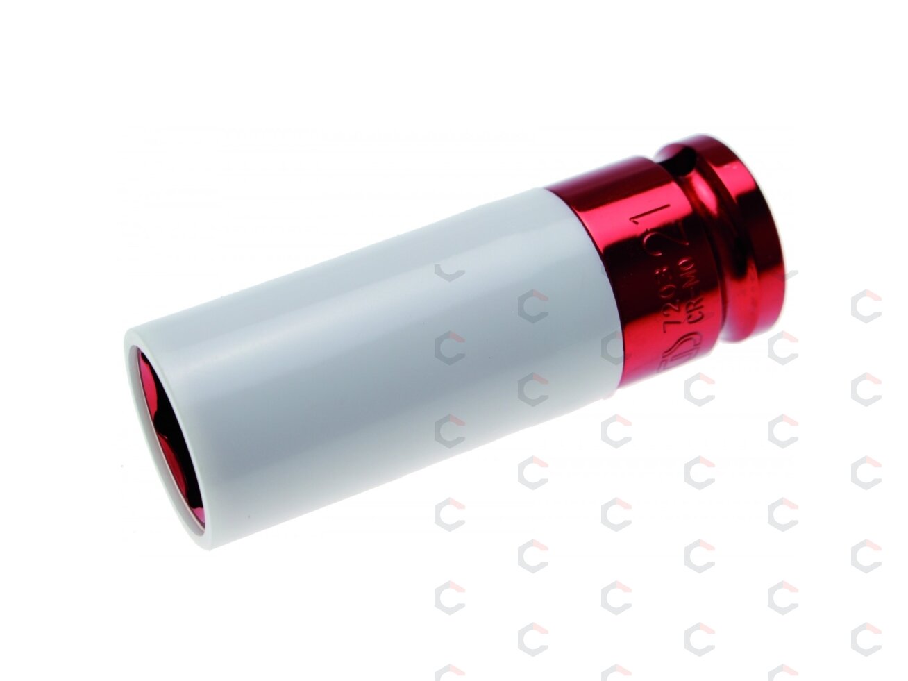 Galvutė smūginė ilga plonasienė | su plastikine apsauga | 12,5 mm (1/2") | 21 mm (7203) 1 Galvutė smūginė ilga plonasienė | su plastikine apsauga | 12,5 mm (1/2") | 21 mm (7203) 1