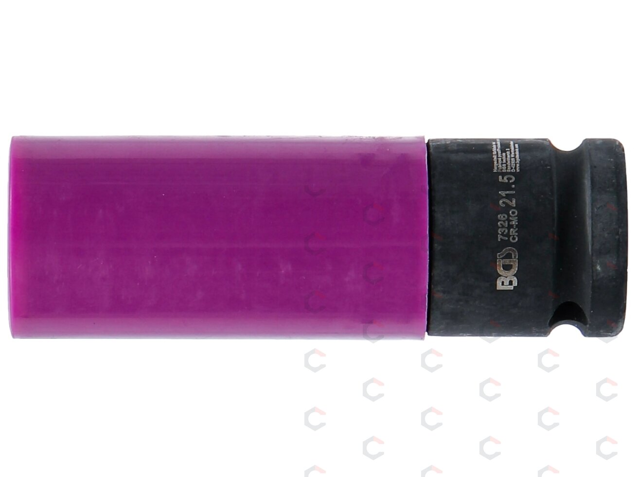 Galvutė smūginė ilga plonasienė | su plastikine apsauga | 12,5 mm (1/2") | 21.5 mm (7326) 2 Galvutė smūginė ilga plonasienė | su plastikine apsauga | 12,5 mm (1/2") | 21.5 mm (7326) 2