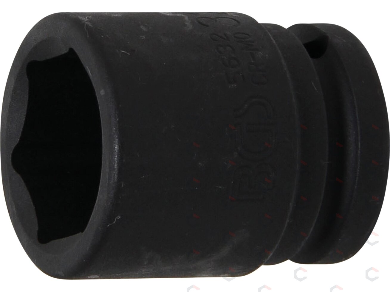 Galvutė smūginė šešiakampė | 20 mm (3/4") | 32 mm (5632) Galvutė smūginė šešiakampė | 20 mm (3/4") | 32 mm (5632)
