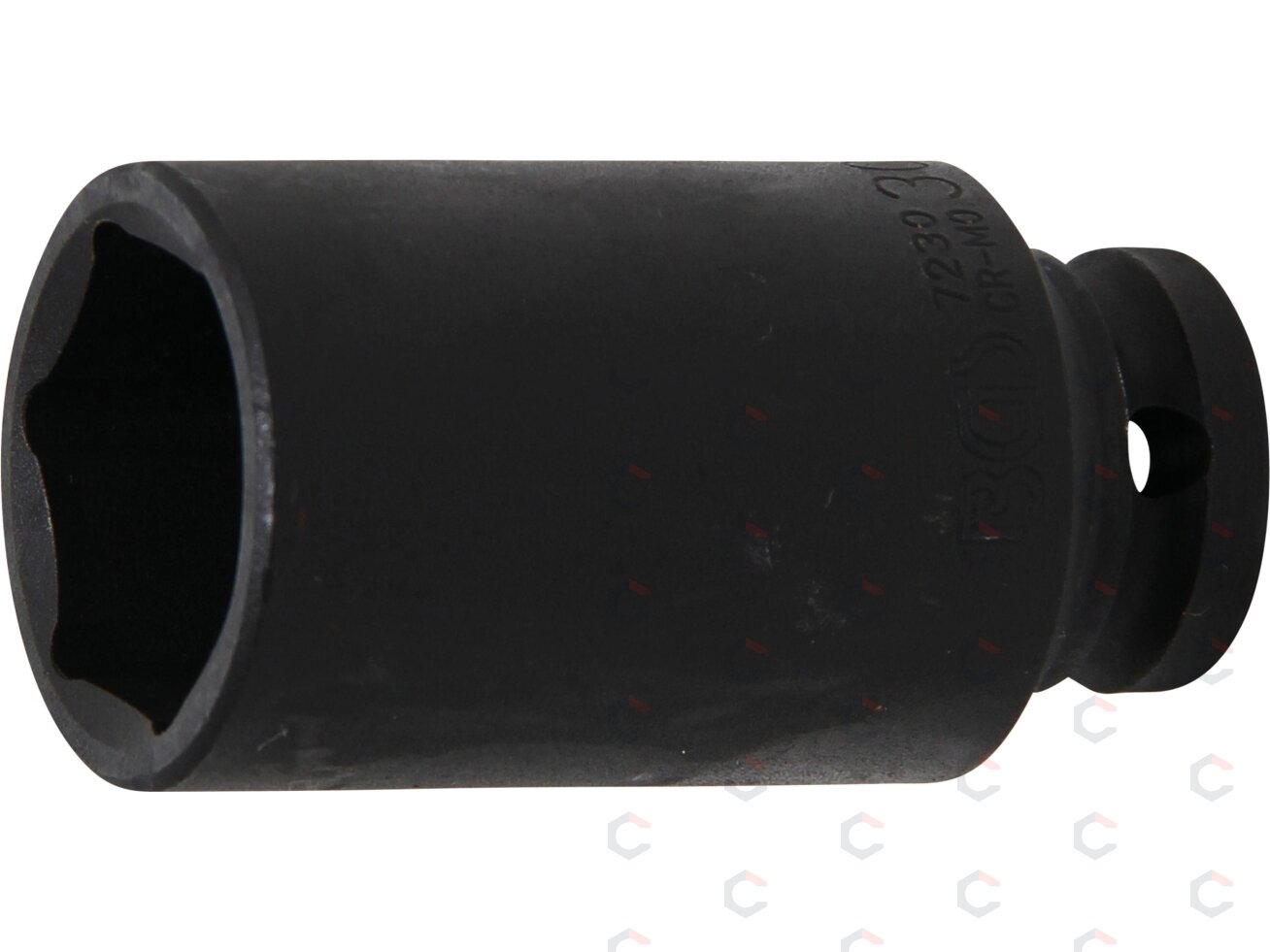 Galvutė smūginė šešiakampė ilga | 12,5 mm (1/2") | 30 mm (7230) Galvutė smūginė šešiakampė ilga | 12,5 mm (1/2") | 30 mm (7230)