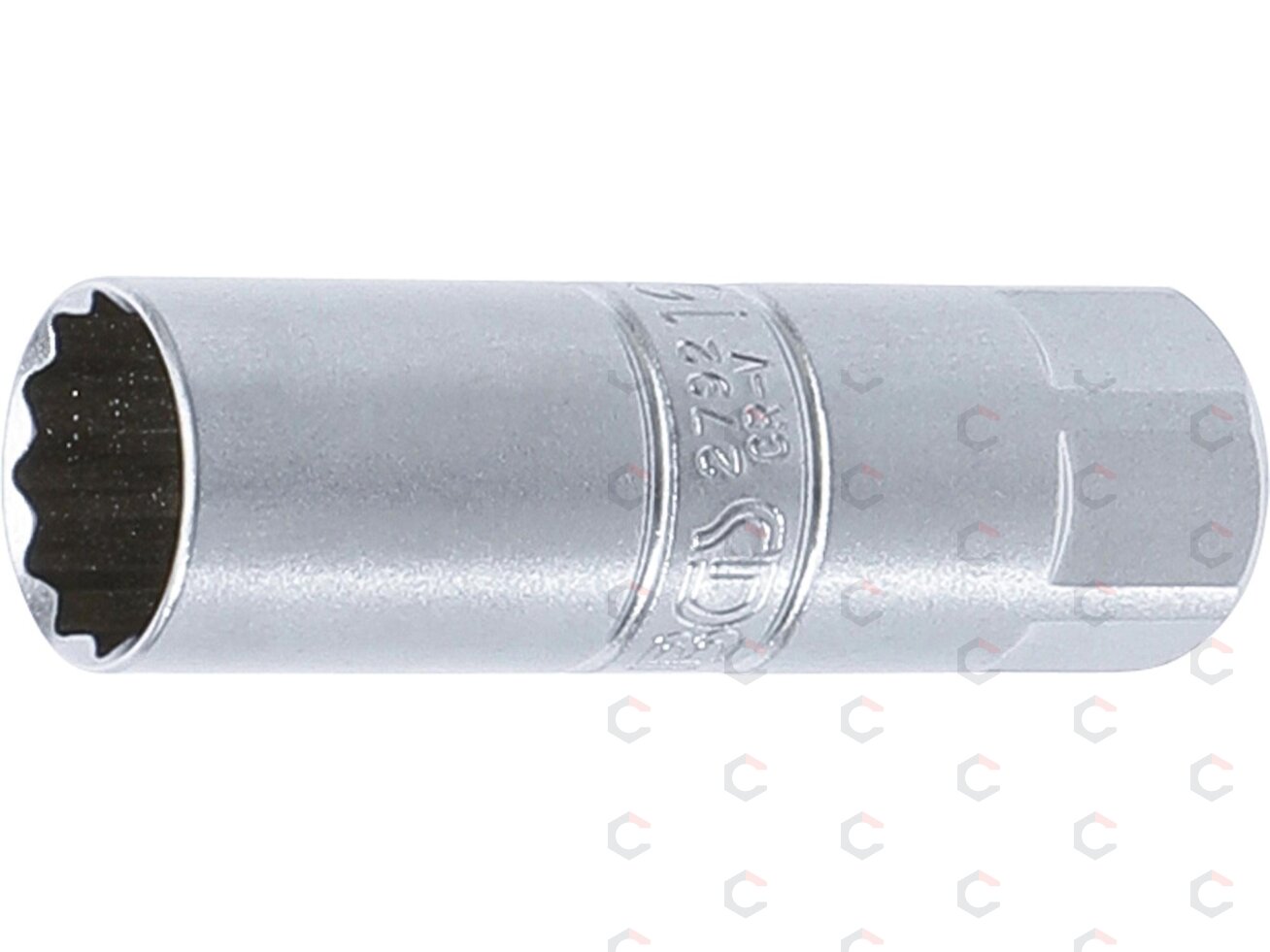 Galvutė žvakėms 12-kampė | 10 mm (3/8") | 16 mm (2792) Galvutė žvakėms 12-kampė | 10 mm (3/8") | 16 mm (2792)