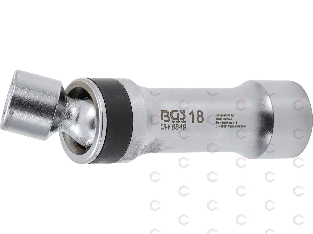Galvutė žvakėms šarnyrinė 12 kampų | su atramine spyruokle 10 mm (3/8") | 18 mm (6849) 2 Galvutė žvakėms šarnyrinė 12 kampų | su atramine spyruokle 10 mm (3/8") | 18 mm (6849) 2