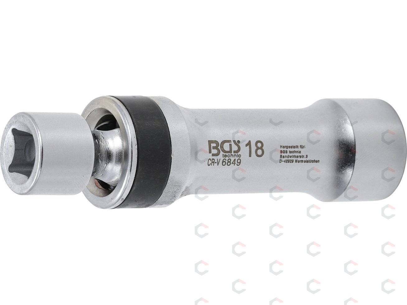 Galvutė žvakėms šarnyrinė 12 kampų | su atramine spyruokle 10 mm (3/8") | 18 mm (6849) 3 Galvutė žvakėms šarnyrinė 12 kampų | su atramine spyruokle 10 mm (3/8") | 18 mm (6849) 3