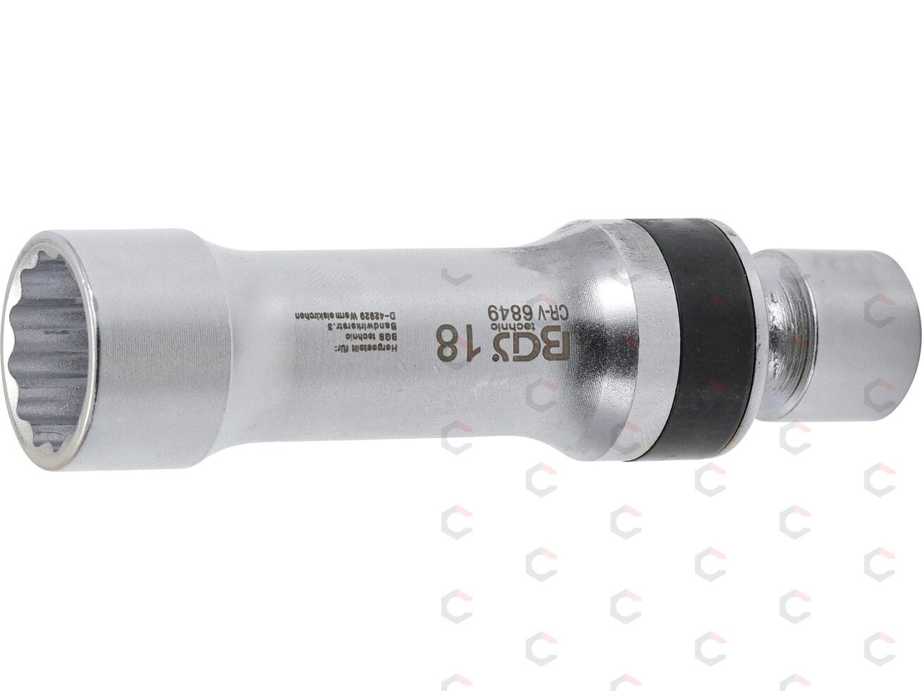 Galvutė žvakėms šarnyrinė 12 kampų | su atramine spyruokle 10 mm (3/8") | 18 mm (6849) Galvutė žvakėms šarnyrinė 12 kampų | su atramine spyruokle 10 mm (3/8") | 18 mm (6849)