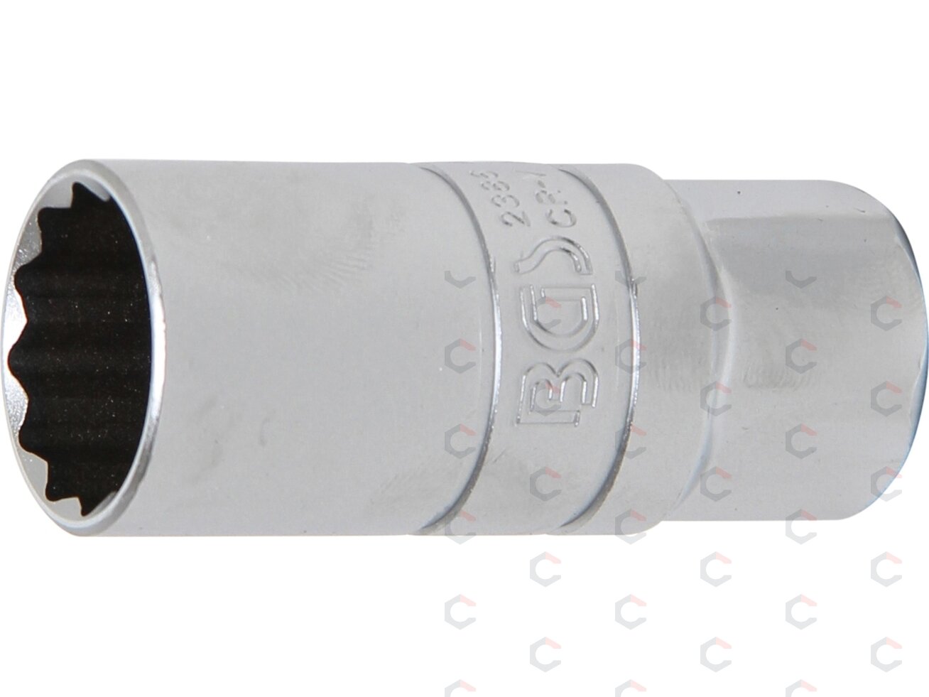 Galvutė žvakėms su guminiu laikikliu, 12 kampų | 12,5 mm (1/2") | 21 mm (2386) Galvutė žvakėms su guminiu laikikliu, 12 kampų | 12,5 mm (1/2") | 21 mm (2386)