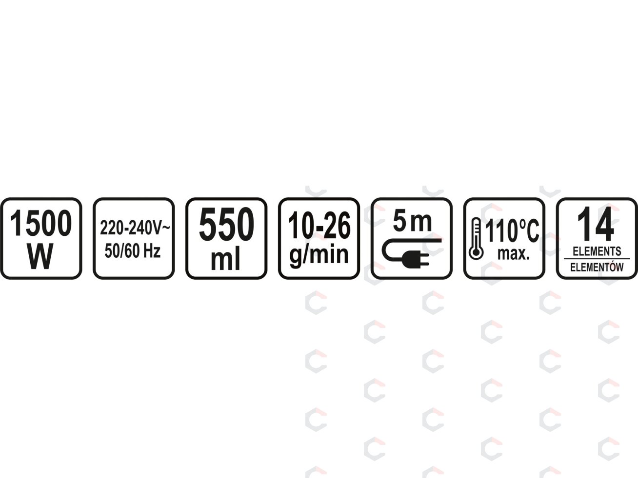 Garų šluota / garinis valytuvas | 1500 W (67220V) 15