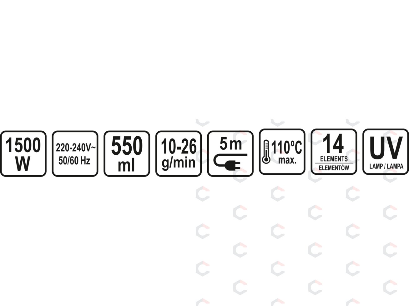 Garų šluota / garinis valytuvas | 1500 W, UV-C lempa (67221V) 18 Garų šluota / garinis valytuvas | 1500 W, UV-C lempa (67221V) 18