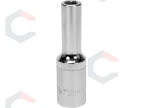 Galvute ilga 1/2", 8 mm 12-kampė (YT-12930) Galvute ilga 1/2", 8 mm 12-kampė (YT-12930)