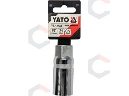 Galvutė žvakėms šešiakampė | 12,5 mm (1/2") | 21 mm (YT-12541) Galvutė žvakėms šešiakampė | 12,5 mm (1/2") | 21 mm (YT-12541)