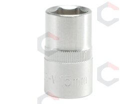 Galvutė 1/2", šešiakampė 15mm (YT-1208) Galvutė 1/2", šešiakampė 15mm (YT-1208)