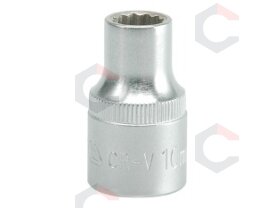 Galvutė dvylikakampė 1/2", 10mm (YT-1272) Galvutė dvylikakampė 1/2", 10mm (YT-1272)