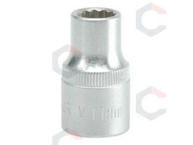 Galvutė dvylikakampė 1/2", 11mm (YT-1273) Galvutė dvylikakampė 1/2", 11mm (YT-1273)