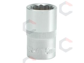 Galvutė dvylikakampė 1/2", 16mm (YT-1278)