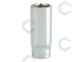 Galvutė ilga šešiakampė 1/2", 23mm (YT-1236) Galvutė ilga šešiakampė 1/2", 23mm (YT-1236)