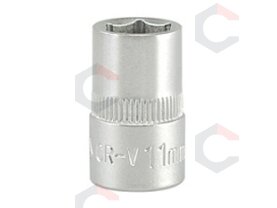 Galvutė šešiakampė | 10 mm (3/8") | 11 mm (YT-3806) Galvutė šešiakampė | 10 mm (3/8") | 11 mm (YT-3806)