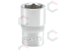 Galvutė šešiakampė | 6,3 mm (1/4") | 12 mm (YT-1411) Galvutė šešiakampė | 6,3 mm (1/4") | 12 mm (YT-1411)