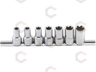 Galvučių komplektas T-Star Plus (Torx Plus) | 10 mm (3/8") | 10EP - 20EP | 7 vnt. (9587)