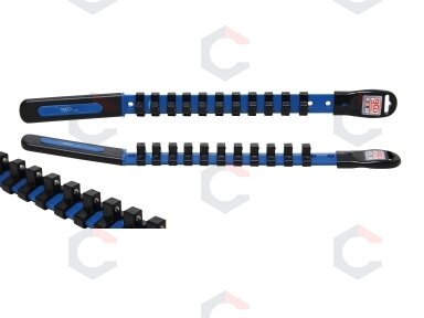 Galvučių laikiklis su 11 klipsų | 10 mm (3/8") (9194) Galvučių laikiklis su 11 klipsų | 10 mm (3/8") (9194)