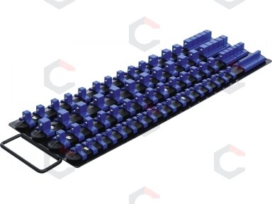 Galvučių laikiklis | su 80 klipų | 6,3 mm (1/4 ") | 10 mm (3/8") | 12,5 mm (1/2") (6871) Galvučių laikiklis | su 80 klipų | 6,3 mm (1/4 ") | 10 mm (3/8") | 12,5 mm (1/2") (6871)