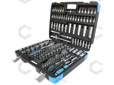 Galvučių rinkinys | 6.3 mm (1/4") / 10 mm (3/8") / 12,5 mm (1/2") | 171 vnt. (KR121171B) Galvučių rinkinys | 6.3 mm (1/4") / 10 mm (3/8") / 12,5 mm (1/2") | 171 vnt. (KR121171B)