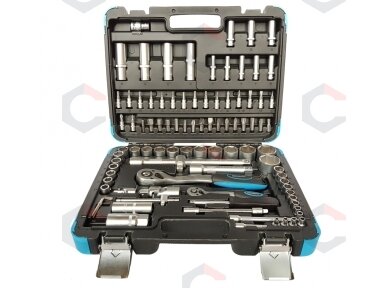 Galvučių rinkinys | 6.3 mm (1/4") + 12.5 mm (1/2") | 94 vnt. (KR121094B) Galvučių rinkinys | 6.3 mm (1/4") + 12.5 mm (1/2") | 94 vnt. (KR121094B)