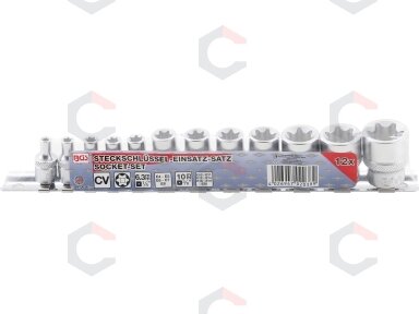 Galvučių rinkinys E-Tipas | 6.3 mm (1/4") / 10 mm (3/8") | 12 vnt. (2038) Galvučių rinkinys E-Tipas | 6.3 mm (1/4") / 10 mm (3/8") | 12 vnt. (2038)