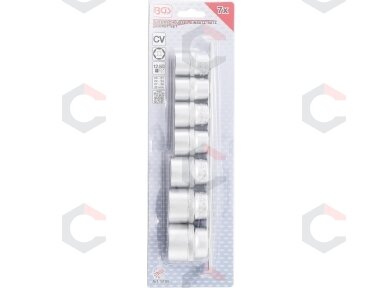 Galvučių rinkinys, šešiakampės | 12,5 mm (1/2") | 20 - 32 mm | 7 vnt. (9108) Galvučių rinkinys, šešiakampės | 12,5 mm (1/2") | 20 - 32 mm | 7 vnt. (9108)