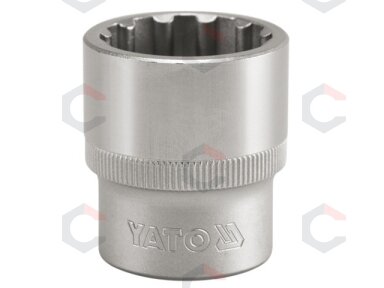 Galvutė 1/2", daugiafunkcinė 11 mm (YT-1463) Galvutė 1/2", daugiafunkcinė 11 mm (YT-1463)