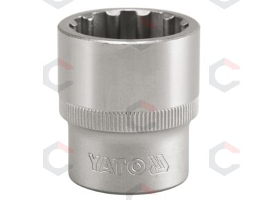 Galvutė 1/2", daugiafunkcinė 15 mm (YT-1467) Galvutė 1/2", daugiafunkcinė 15 mm (YT-1467)